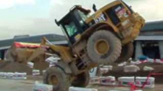 Stunts on Caterpillar 928 G Loader [upl. by Allenad]