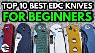 The Top 10 BEST EDC Pocket Knives To Start With  2024 [upl. by Ilecara]