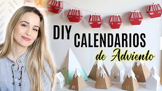 CALENDARIOS DE ADVIENTO CREATIVOS DIY  Plantillas gratis [upl. by Uhile]