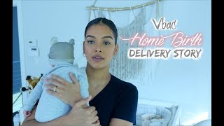 My Home Birth vbac Delivery  drug free [upl. by Ferdie]