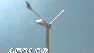 AEOLOS 1KW Roof Top Wind Turbine [upl. by Dogs]