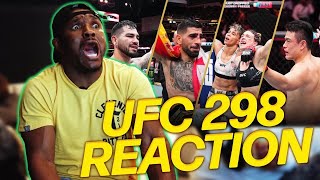 UFC 298 Fight Reactions [upl. by Aztiram988]