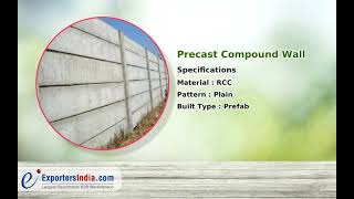 Precast RCC Wall and RCC Boundary Wall Manufacturer amp Supplier in India  Joon Precast RCC Wall [upl. by Yenffit760]