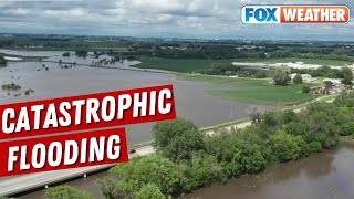 Catastrophic Flooding Devastates Iowa Numerous Rivers Break AllTime Record Crest [upl. by Imef]