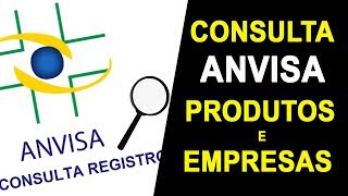 CONSULTA ANVISA DO REGISTRO DE PRODUTOS E EMPRESAS [upl. by Torray681]