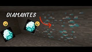 OS PRIMEIROS DIAMANTES NO MINECRAFT em busca da casa perfeita 5 [upl. by Brazee]