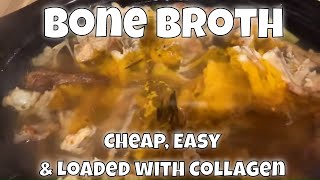 How to Make Bone Broth  So Cheap So Easy So Loaded with Collagen [upl. by Heshum]