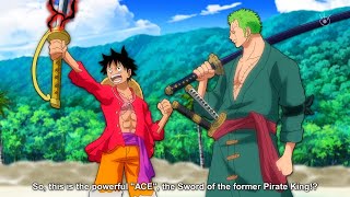 Zoros Reaction When He Sees That Luffy Finally Found Rogers Legendary Sword  One Piece [upl. by Maharva]