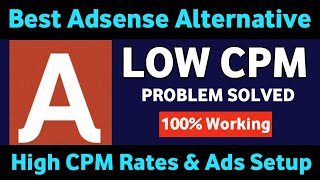 High CPM Google AdSense Alternative Ad Network In 2024  Monetize Blog Without Adsense [upl. by Aihsilat118]