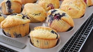 Blueberry Muffins  One Pot Chef [upl. by Farrow]