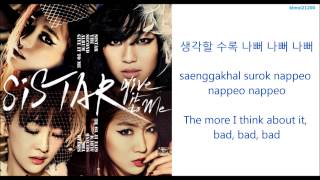 SISTAR  Bad Boy HangulRomanizationEnglish Color Coded HD [upl. by Brandea625]