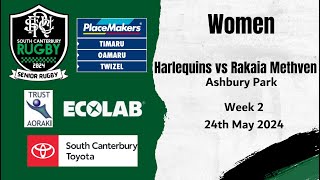 Harlequins vs Rakaia Methven 24th May 2025 [upl. by Traver]