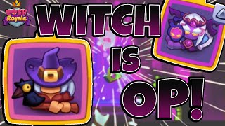 Brand NEW WITCH Unit Is Ruining Everyones Day  Overpowered Witch Deck  Rush Royale [upl. by Semajwerdna]