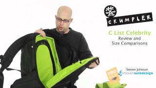 Crumpler C List Celebrity Backpack Review amp Size Comparison [upl. by Nevram]