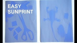 How to Make a Sunprint with Construction Paper [upl. by Eatnoj221]