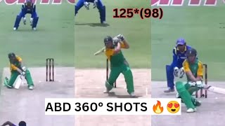 AB de Villiers 360° Shots  MOST UNBELIEVABLE INNINGS  ROHIT KOHLI DHONI [upl. by Cassy760]