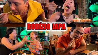 JANTAR NO RODÍZIO JAPONÊS  Família Maromba [upl. by Hildie]