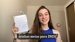 MINHAS METAS PARA 2024 inspirese para criar as suas  dicas para a criação 🤍 [upl. by Atisusej]