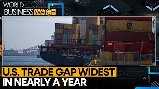 US back to a widening trade deficit on higher imports  World Business Watch  WION [upl. by Evars]