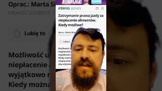 Zabiorą prawo jazdy za alimenty alimenty prawojazdy [upl. by Varrian]