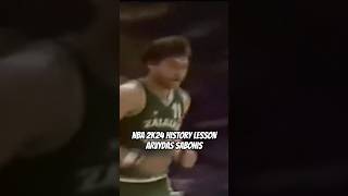 NBA 2K24 History Lesson  Arvydas Sabonis shorts [upl. by Leen114]