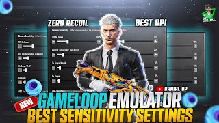 Pubg Mobile 33 UPDATE  Gameloop Best  No Recoil Sensitivity Settings For Emulator 2024 [upl. by Anilejna]