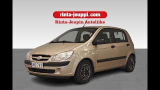 Hyundai Getz 11 GL 5d ACIlmastointi  Ensimmäiseltä omistajalta 2006 [upl. by Odnalor]