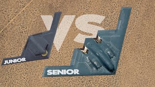 B2 vs B21 Raider  2 Stealth Bombers face to face [upl. by Nylhtiak]