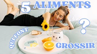 5 aliments qui font GROSSIR  🤨 👉​ les CONSEILS SANTÉ et astuces healthy de ta nutritionniste [upl. by Sheley935]