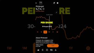 PINTEREST STOCK PRICE MOVEMENT  ROBINHOOD STOCK MARKET INVESTING [upl. by Usanis]