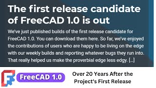 First Release Candidate of FreeCAD 10 is Out  FreeCAD RC1  FreeCAD News [upl. by Richers366]