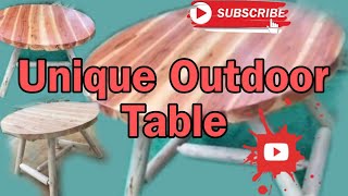 one of the best design round outdoor table [upl. by Dukey]