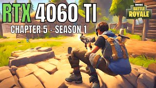 IS 8GB ENOUGH RTX 4060 TI FORTNITE CHAPTER 5  1080p 1440p 4K RAY TRACING [upl. by Mufi]