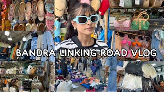 VLOG 55 BANDRA LINKING ROAD NEW COLLECTION  STARTING FROM 50rs  BEST FOR INDIAN amp WESTERN WEAR [upl. by Richia]