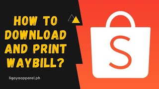 HOW TO DOWNLOAD AND PRINT SHOPEE WAYBILL  JampT STEP BY STEP  Peytligaya [upl. by Dempsey]