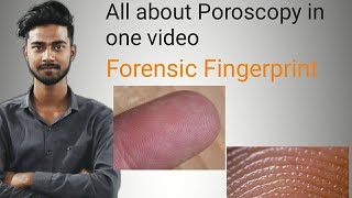 Poroscopy in hindi  Forensic Fingerprint [upl. by Ybbor]