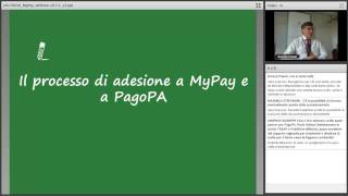 Webinar adesione degli Enti Locali a pagoPA  il servizio MyPay [upl. by Anilys252]