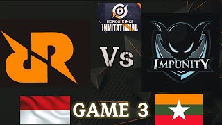 RRQ VS IMP GAME 3HOK INVITATONAL SEASON 2 hoktournament rrq imp [upl. by Emelina998]