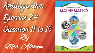 Exercise 24 Question 11 to 15 Fbise maths class 9Afshimaths [upl. by Tam]