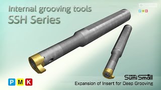 SECGrooving Tool Holders SSH series  Internal Grooving Tools [upl. by Snahc286]