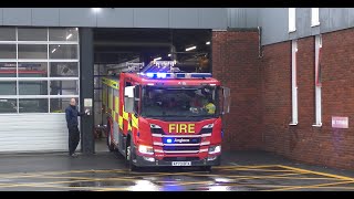 Norfolk Fire amp Rescue Service Sprowston RP73reg Scania Turnout March 2024 [upl. by Yorgo]