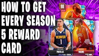 HOW TO GET EVERY SEASON 5 REWARD FAST AND EASY IN NBA 2K24 MyTEAM [upl. by Letisha]