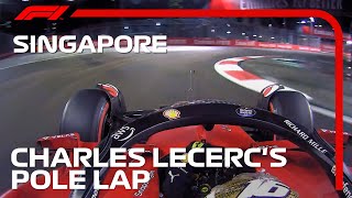 Charles Leclerc’s Onboard Pole Lap  2022 Singapore Grand Prix  Pirelli [upl. by Torray]