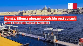 Poolside with Valletta view Sliema Manta Malta Guide 9 [upl. by Beaner874]