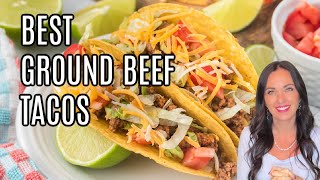 Best Ground Beef Tacos Recipe [upl. by Onra]