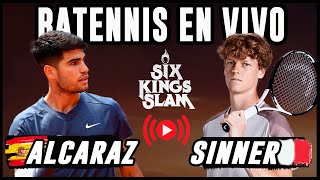 Carlos Alcaraz vs Jannik Sinner  Final Six King Slam  Reacción en vivo alcaraz sinner [upl. by Eelime237]