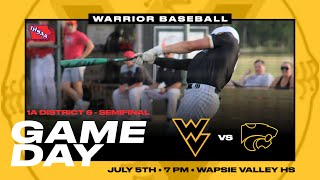 Wapsie Valley vs Janesville  IHSAA Class 1A District 6 Semifinal Round Baseball [upl. by Tower]