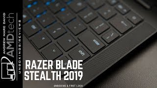 Razer Blade Stealth 2019 Unboxing Whiskey Lake CPU  MX150 25W GPU [upl. by Merilee]