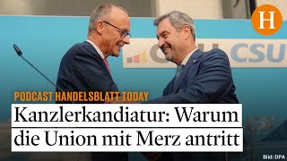 Friedrich Merz wird Kanzlerkandidat der Union Markus Söder zieht zurück [upl. by Godbeare]