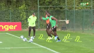 Troisième séance d’entraînement des Lions du Sénégal au centre technique du RC Lens à la Gaillette [upl. by Poucher624]